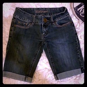 Jean Shorts. Longer length.